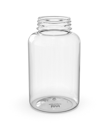 300 CC PET ROUND BOTTLE 38/400 NECK